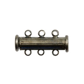 1702-0381-BN - Metal Magnetic Clasp 3 Rows 5X20MM Black Nickel Nickel Free 5pcs 1702-0381-BN,Findings,Clasps,Multi-rows,Metal,Magnetic Clasp,3 Rows,5X20MM,Grey,Black Nickel,Metal,Nickel Free,5pcs,China,montreal, quebec, canada, beads, wholesale