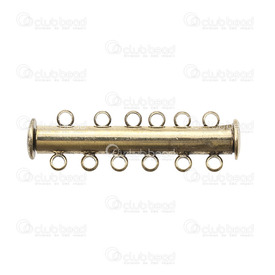 1702-03813-OXBR - Metal Magnetic Clasp 6 Rows 5x35mm Antique Brass Nickel Free 5pcs 1702-03813-OXBR,Findings,Clasps,Multi-rows,Metal,Magnetic Clasp,6 Rows,5X35MM,Brown,Antique Brass,Metal,Nickel Free,5pcs,China,montreal, quebec, canada, beads, wholesale