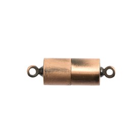 1702-0385-OXCO - Metal Magnetic Clasp With Ring 4.5X9MM Antique Copper 5pcs 1702-0385-OXCO,Clearance by Category,5pcs,Metal,Magnetic Clasp,With Ring,4.5X9MM,Brown,Antique Copper,Metal,5pcs,China,montreal, quebec, canada, beads, wholesale