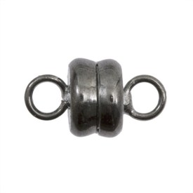 1702-0389-BN - Metal Magnetic Clasp Round 6MM Black Nickel 10pcs 1702-0389-BN,Findings,Clasps,6mm,Metal,Magnetic Clasp,Round,6mm,Grey,Black Nickel,Metal,10pcs,China,montreal, quebec, canada, beads, wholesale