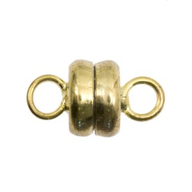 1702-0389-GL - Metal Magnetic Clasp Round 6MM Gold 10pcs 1702-0389-GL,Fermoir magnetique,10pcs,Metal,Magnetic Clasp,Round,6mm,Gold,Metal,10pcs,China,montreal, quebec, canada, beads, wholesale