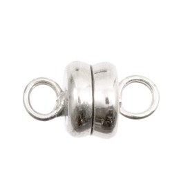 1702-0389-SL - Metal Magnetic Clasp Round 6MM Silver 10pcs 1702-0389-SL,6mm,10pcs,Metal,Magnetic Clasp,Round,6mm,Grey,Silver,Metal,10pcs,China,montreal, quebec, canada, beads, wholesale