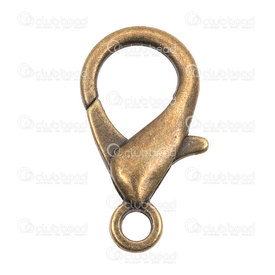 1702-0441-OXBR - Metal Fish Clasp 23MM Antique Brass 25pcs 1702-0441-OXBR,Findings,Clasps,Springing,Fish clasps,montreal, quebec, canada, beads, wholesale