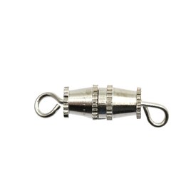 *1702-0701-WH - Metal Barrel Lock With Ring 18MM Nickel 100pcs *1702-0701-WH,Metal,Barrel Lock,With Ring,18MM,Grey,Nickel,Metal,100pcs,China,montreal, quebec, canada, beads, wholesale
