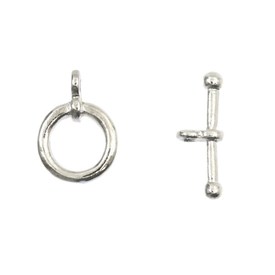 1702-0901-SL - Metal Toggle Clasp 12MM Silver 10 Set 1702-0901-SL,Findings,Clasps,Toggles,12mm,Metal,Toggle Clasp,12mm,Grey,Silver,Metal,10pcs,China,montreal, quebec, canada, beads, wholesale
