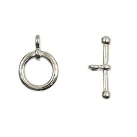1702-0901-WH - Metal Toggle Clasp 12MM Nickel 10 Set 1702-0901-WH,Findings,Clasps,Toggles,Nickel,Metal,Toggle Clasp,12mm,Grey,Nickel,Metal,10pcs,China,montreal, quebec, canada, beads, wholesale