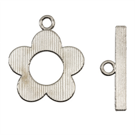 1702-0907-WH - Metal Toggle Clasp Flower 20.5X25MM Nickel Nickel Free 10 Set 1702-0907-WH,Nickel,Metal,10pcs,Metal,Toggle Clasp,Flower,Flower,20.5X25MM,Grey,Nickel,Metal,Nickel Free,10pcs,China,montreal, quebec, canada, beads, wholesale