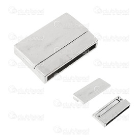 1702-1411-WH - Metal Hipanema Magnetic Clasp 19X27MM Nickel 2pcs 1702-1411-WH,Findings,Clasps,Magnetic,2pcs,Metal,Hipanema Magnetic Clasp,19X27MM,Grey,Nickel,Metal,2pcs,China,montreal, quebec, canada, beads, wholesale