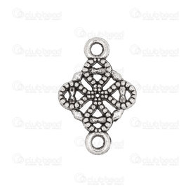 1703-0191-OXWH - metal flower link 11X11mm antique nickel 50pcs 1703-0191-OXWH,Links connectors,montreal, quebec, canada, beads, wholesale