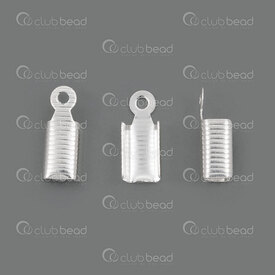 1703-0285-SL - Metal ''U'' Connector Corrugated 5X13MM Silver Nickel Free 100pcs 1703-0285-SL,Metal,''U'' Connector,Corrugated,5X13MM,Grey,Silver,Metal,Nickel Free,100pcs,China,montreal, quebec, canada, beads, wholesale