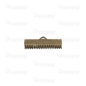 1703-0305-OXBR - Metal Ribbon Claw Connector 25mm Antique Brass Nickel Free 50pcs 1703-0305-OXBR,Findings,Connectors,Ribbons claws,25MM,Metal,Ribbon Claw Connector,25MM,Antique Brass,Nickel Free,50pcs,China,montreal, quebec, canada, beads, wholesale