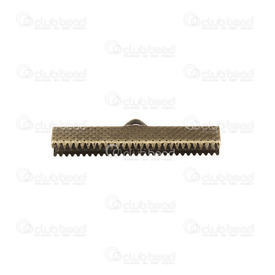 1703-0307-OXBR - Metal Ribbon Claw Connector 35mm Antique Brass Nickel Free 50pcs 1703-0307-OXBR,Findings,Connectors,Ribbons claws,35MM,Metal,Ribbon Claw Connector,35MM,Antique Brass,Nickel Free,50pcs,China,montreal, quebec, canada, beads, wholesale