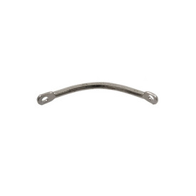 1703-0321-BN - Metal Connector Curved 22MM Black Nickel 2 Loops 100pcs 1703-0321-BN,Clearance by Category,Findings,100pcs,Metal,Connector,Curved,22MM,Grey,Black Nickel,Metal,2 Loops,100pcs,China,montreal, quebec, canada, beads, wholesale