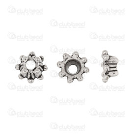 1704-0257-WH - Metal Bead Cap Cone Flower 8x4mm Antique Nickel Base Hole-4mm Top Hole-2mm 50pcs 1704-0257-WH,Metal,50pcs,Metal,Bead Cap Cone,Flower,8X4MM,Grey,Antique Nickel,Metal,Base Hole-4mm Top Hole-2mm,50pcs,China,montreal, quebec, canada, beads, wholesale