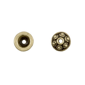 1704-0305-OXBR - Metal Bead Cap Fancy 2X5MM Antique Brass 100pcs 1704-0305-OXBR,montreal, quebec, canada, beads, wholesale