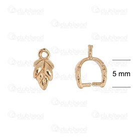 1704-0519-BR - Brass Bail 9x4mm Flower Design 1mm Loop Brass 10pcs 1704-0519-BR,Findings,Bails,montreal, quebec, canada, beads, wholesale