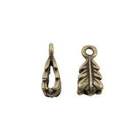 1704-0551-OXBR - Metal Bail Fancy Leaf 6X15MM Antique Brass 20pcs 1704-0551-OXBR,20pcs,Metal,Bail,Fancy Leaf,6X15MM,Antique Brass,Metal,20pcs,China,montreal, quebec, canada, beads, wholesale
