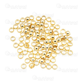 1705-0231 - Metal Crimp Round 4mm Gold Nickel Free 100pcs 1705-0231,Findings,Crimps,Metal,Crimp,Round,Round,4mm,Gold,Nickel Free,100pcs,China,montreal, quebec, canada, beads, wholesale