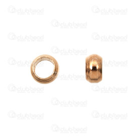 1705-0237-GL - Métal Perle à Écraser Rond Or 2x3.5mm Trou 2.2mm 500pcs 1705-0237-GL,montreal, quebec, canada, beads, wholesale