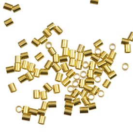 1705-0251-GL - Metal Crimp Tube 1.8X2MM Gold Nickel Free 500pcs 1705-0251-GL,Findings,Crimps,Tube,1.8X2MM,Metal,Crimp,Cylinder,Tube,1.8X2MM,Gold,Metal,Nickel Free,500pcs,China,montreal, quebec, canada, beads, wholesale