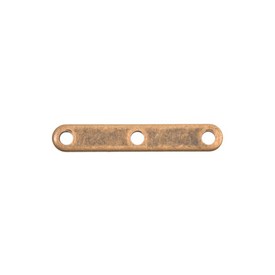 1705-0301-OXCO - Metal Spacer Bar 3 Holes 19MM Antique Copper 100pcs 1705-0301-OXCO,Metal,Spacer Bar,3 Holes,19MM,Brown,Antique Copper,Metal,100pcs,China,montreal, quebec, canada, beads, wholesale