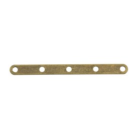 1705-0303-OXBR - Metal Spacer Bar 5 Holes 35MM Antique Brass 100pcs 1705-0303-OXBR,Findings,Spacers,35MM,Metal,Spacer Bar,5 Holes,35MM,Antique Brass,Metal,100pcs,China,montreal, quebec, canada, beads, wholesale