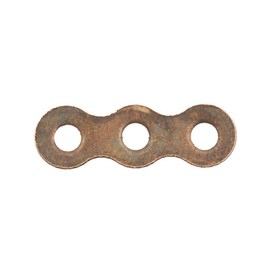 *1705-0311-OXCO - Metal Spacer Bar 3 Holes 3X8MM Antique Copper 100pcs *1705-0311-OXCO,Findings,100pcs,3X8MM,Metal,Spacer Bar,3 Holes,3X8MM,Brown,Antique Copper,Metal,100pcs,China,montreal, quebec, canada, beads, wholesale
