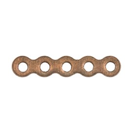 *1705-0313-OXCO - Metal Spacer Bar 5 Holes 3X17MM Antique Copper 100pcs *1705-0313-OXCO,Findings,Spacers,Metal,Spacer Bar,5 Holes,3X17MM,Brown,Antique Copper,Metal,100pcs,China,montreal, quebec, canada, beads, wholesale