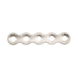 *1705-0313-SL - Metal Spacer Bar 5 Holes 3X17MM Silver 100pcs *1705-0313-SL,Findings,Spacers,3X17MM,Metal,Spacer Bar,5 Holes,3X17MM,Grey,Silver,Metal,100pcs,China,montreal, quebec, canada, beads, wholesale