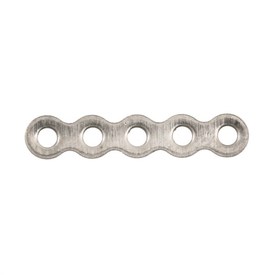 *1705-0313-WH - Metal Spacer Bar 5 Holes 3X17MM Nickel 100pcs *1705-0313-WH,Findings,Spacers,Metal,Grey,3X17MM,Metal,Spacer Bar,5 Holes,3X17MM,Grey,Nickel,Metal,100pcs,China,montreal, quebec, canada, beads, wholesale