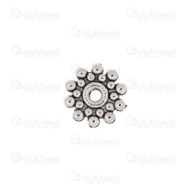 1705-0350-8.5 - Metal Spacer Bead Daisy 8.5x2mm 1.5mm hole Natural 50pcs 1705-0350-8.5,daisy spacer,montreal, quebec, canada, beads, wholesale