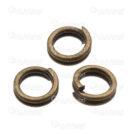 1706-0199-OXBR - Metal Split Ring 4x0.7mm-22GA Antique Brass 500pcs 1706-0199-OXBR,500pcs,Metal,Split Ring,4mm,Brown,Antique Brass,Metal,500pcs,China,montreal, quebec, canada, beads, wholesale