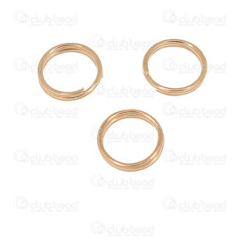 1706-0203-KC - Metal Anneau Double 8x0.7mm (22ga) Couleur Or KC 250pcs 1706-0203-KC,Accessoires de finition,Anneaux,montreal, quebec, canada, beads, wholesale