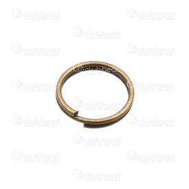 1706-0205-OXBR - Metal Split Ring 10x0.7mm-22GA Antique Brass 250pcs 1706-0205-OXBR,Findings,10mm,250pcs,Metal,Split Ring,10mm,Green,Antique Brass,Metal,250pcs,China,montreal, quebec, canada, beads, wholesale