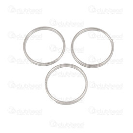 1706-0206-0.7WH - Metal Split Ring 12mm Natural Wire Size 0.7mm 22ga 200pcs 1706-0206-0.7WH,Findings,Rings,Split,montreal, quebec, canada, beads, wholesale
