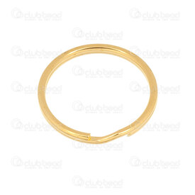 1706-0209-GL - Metal Split Ring 20MM Gold 50pcs 1706-0209-GL,Findings,Rings,montreal, quebec, canada, beads, wholesale