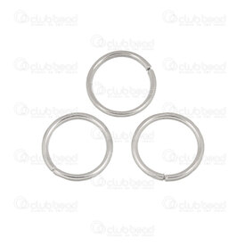 1707-0306-1WH - Metal Jump Ring Round 10mm Natural Wire Size 1mm 1707-0306-1WH,Métal,Métal,Anneau Simple,Rond,10mm,Gris,Naturel,Métal,Wire Size 1mm,montreal, quebec, canada, beads, wholesale