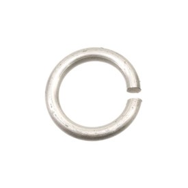 1707-0400-05 - Aluminium Jump Ring 1.2X8MM Satin Silver 100pcs 1707-0400-05,montreal, quebec, canada, beads, wholesale