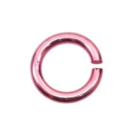 *1707-0401-03 - Aluminium Jump Ring 1.8X11MM Pink 100pcs *1707-0401-03,Dollar Bead - Aluminum jump rings,Pink,Aluminium,Jump Ring,1.8X11MM,Pink,Pink,Metal,100pcs,China,Dollar Bead,montreal, quebec, canada, beads, wholesale