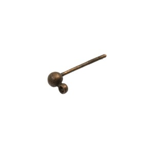 1708-0307-OXCO - Metal Earring Ball Stud With Ring 3MM Antique Copper Nickel Free 50pcs 1708-0307-OXCO,Findings,Earrings,Ear studs,Metal,Metal,Earring Ball Stud,With Ring,3MM,Brown,Antique Copper,Metal,Nickel Free,50pcs,China,montreal, quebec, canada, beads, wholesale
