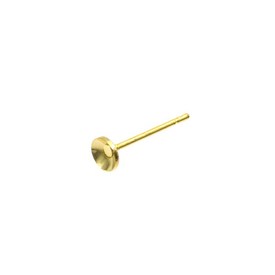 1708-0311-GL - Metal Cup Earring 4MM Gold Nickel Free 100pcs 1708-0311-GL,1708-031 coupole,Metal,Cup Earring,4mm,Gold,Metal,Nickel Free,100pcs,China,montreal, quebec, canada, beads, wholesale