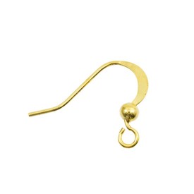 1708-0315-GL - Metal Flat Fish Hook With Bead 14X17MM Gold Nickel Free 100pcs 1708-0315-GL,Metal,Flat Fish Hook,With Bead,14X17MM,Gold,Metal,Nickel Free,100pcs,China,montreal, quebec, canada, beads, wholesale