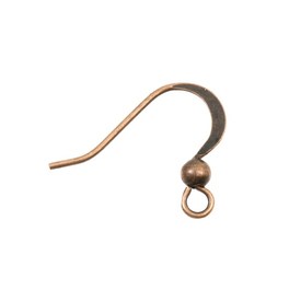 1708-0315-OXCO - Metal Flat Fish Hook With Bead 14X17MM Antique Copper Nickel Free 100pcs 1708-0315-OXCO,Findings,Earrings,14X17MM,Metal,Flat Fish Hook,With Bead,14X17MM,Brown,Antique Copper,Metal,Nickel Free,100pcs,China,montreal, quebec, canada, beads, wholesale