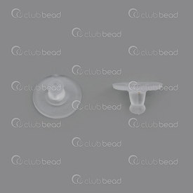 1708-0324-3 - Rubber Ear Clip Clutch 10x5mm Clear 100pcs 1708-0324-3,Findings,Earrings,Rubber,Rubber,Ear Clip Clutch,10X5MM,Colorless,Clear,Plastic,100pcs,China,montreal, quebec, canada, beads, wholesale