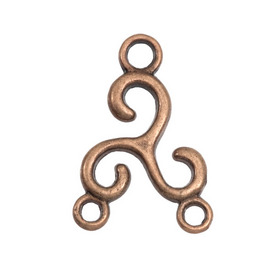 1708-0403-OXCO - Metal Part Triskel With Loops 18X26MM Antique Copper 20pcs 1708-0403-OXCO,Findings,Earrings,18X26MM,Part,Metal,Metal,18X26MM,Triskel,With Loops,Brown,Copper,Antique,China,20pcs,montreal, quebec, canada, beads, wholesale