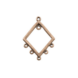 1708-0407-OXCO - Metal Chandelier Earring Diamond 23X30MM Antique Copper 5 Loops 20pcs 1708-0407-OXCO,Clearance by Category,Findings,Metal,Metal,Chandelier Earring,Losange,Diamond,23X30MM,Brown,Antique Copper,Metal,5 Loops,20pcs,China,montreal, quebec, canada, beads, wholesale