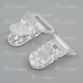 1709-0900-3531 - Plastic Pacifier clip 21x35MM Iceberg With Loop Ideal for chew beads jewelry 1pc 1709-0900-3531,For teething jewelry,Clip,Plastic,Pacifier clip,21x35MM,Clear,Iceberg,Plastic,With Loop,1pc,China,Ideal for chew beads jewelry,montreal, quebec, canada, beads, wholesale