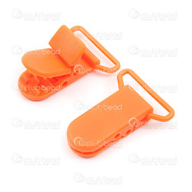 1709-0900-3537 - Plastic Pacifier clip 21x35MM Orange With Loop Ideal for chew beads jewelry 1pc 1709-0900-3537,For teething jewelry,Clip,Plastic,Pacifier clip,21x35MM,Orange,Orange,Plastic,With Loop,1pc,China,Ideal for chew beads jewelry,montreal, quebec, canada, beads, wholesale