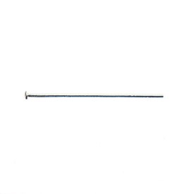 A-1714-0111 - Metal Head Pin 25MM Silver Wire Size 0.7mm 5x100pcs A-1714-0111,montreal, quebec, canada, beads, wholesale