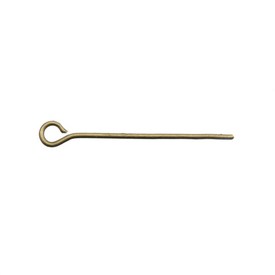 A-1714-0213 - Metal Eye Pin 25MM Antique Brass Wire Size 0.7mm-22GA 5x100pcs A-1714-0213,Findings,Pins,Eye pins,Metal,Eye Pin,25MM,Antique Brass,Metal,Wire Size 0.7mm,5x100pcs,China,montreal, quebec, canada, beads, wholesale